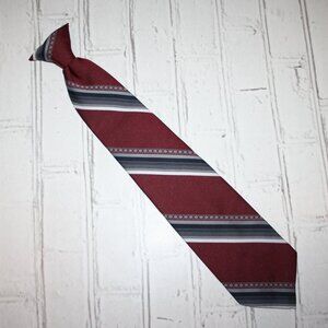 🔴🔵 Vintage Maroon + Navy Clip-On Tie · Ketch · 18" 🔵🔴